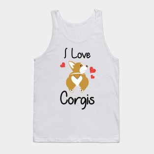 Love Corgis Funny  Gift Love Dog Tank Top